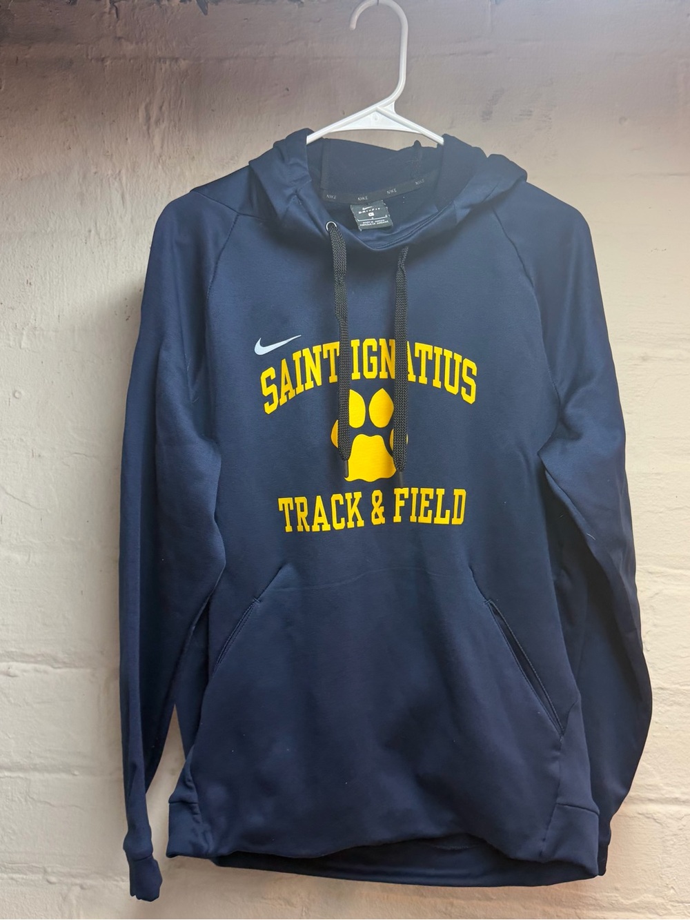 Nike Navy Blue & Yellow Saint Ignatius Track & Field Hoodie